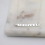 Silver Bar Necklace