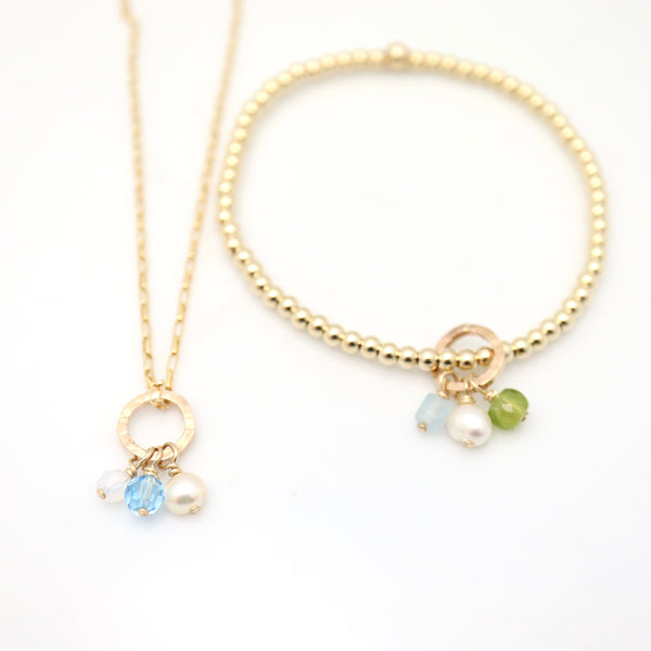 GOLD Birthstone Friendship Necklace