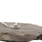 One Petite SILVER Ring Necklace