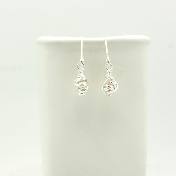 HERA Collection: Hera Silver Wrapped Earrings