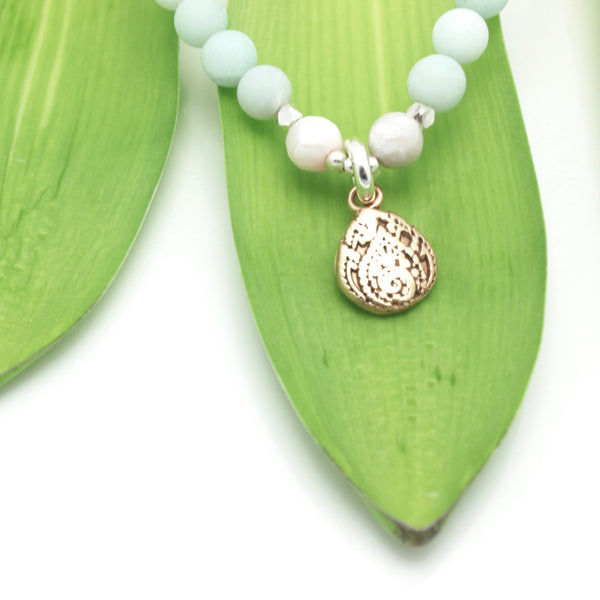 Inner Spirit: Lotus Amazonite Bracelet