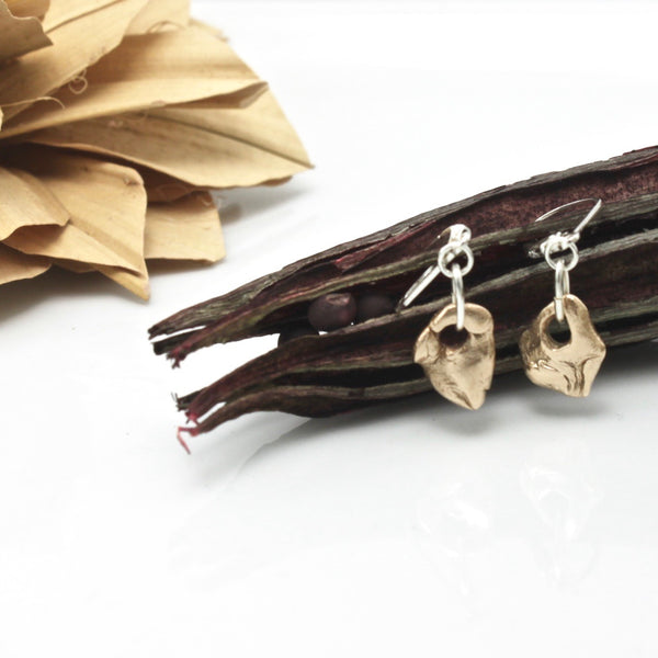 Lava Form Collection:  Bronze Pali Earrings