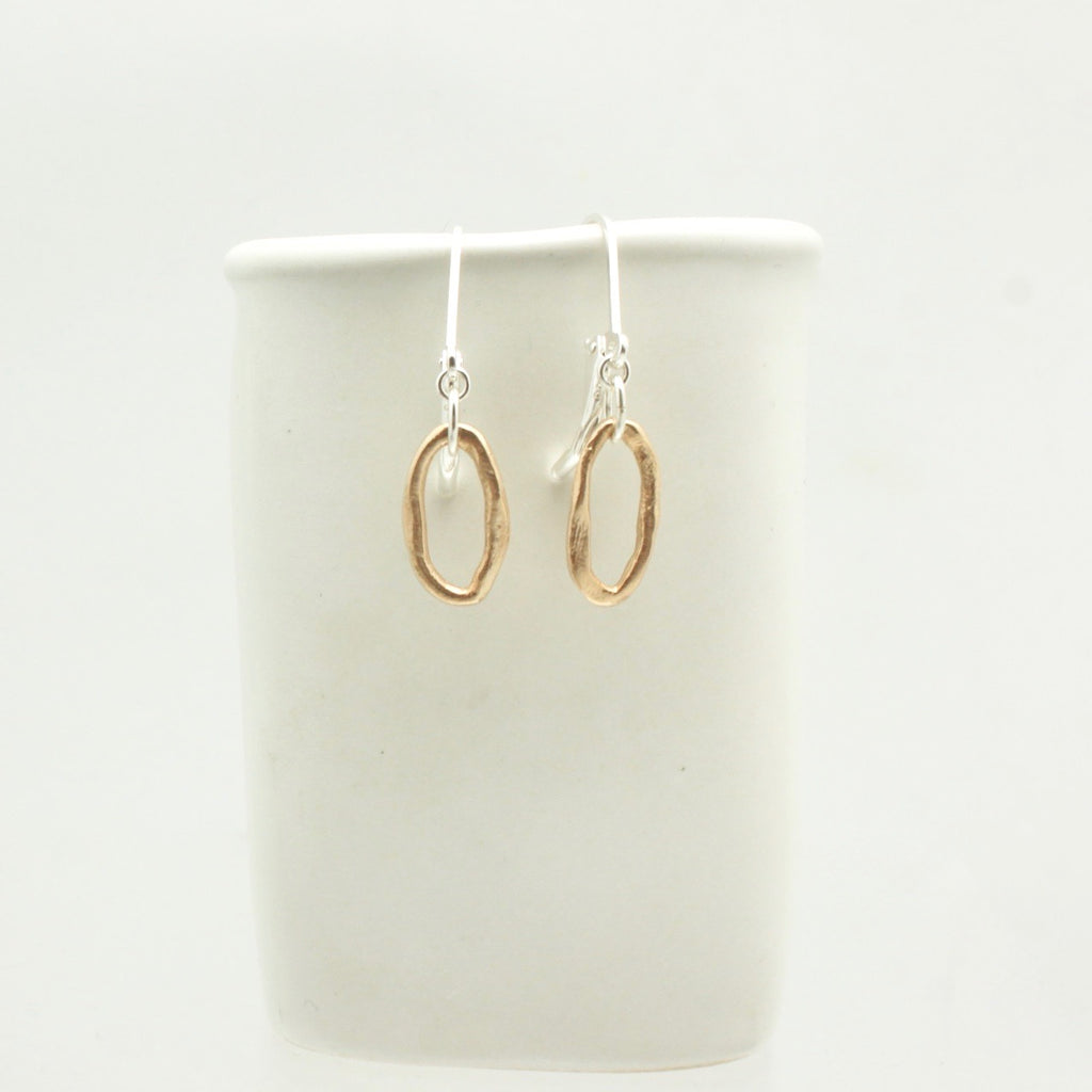 Curve Collection:  Bronze Curve Earrings