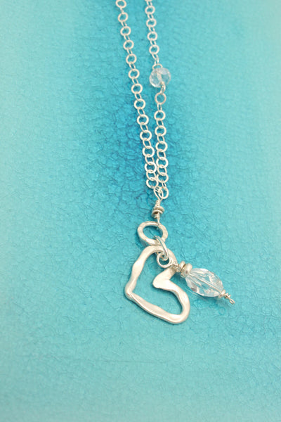 Swarovski heart charm on sale