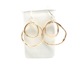 LINKS Collection - Large Layered Bronze Entwined Link Earrings