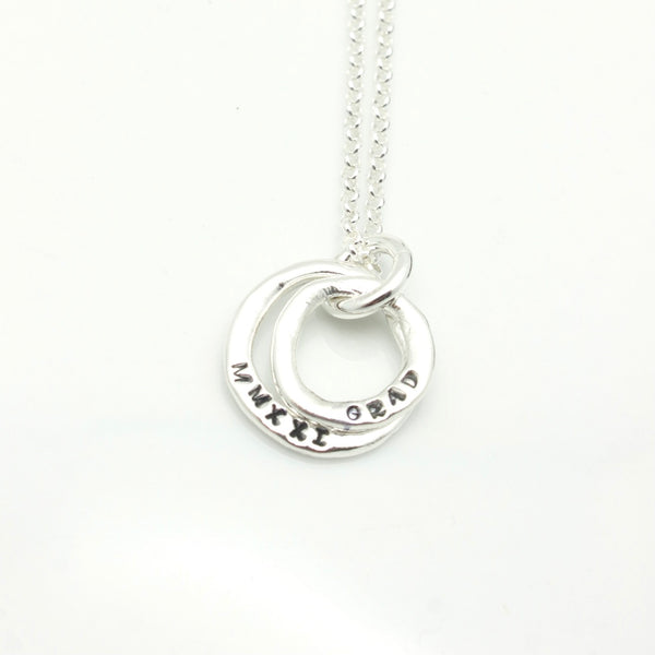 GRAD MMXXIV (2024)  Collection: Two Silver Ring Necklace