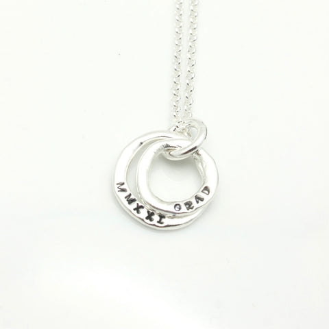 GRAD MMXXIV (2024)  Collection: Two Silver Ring Necklace