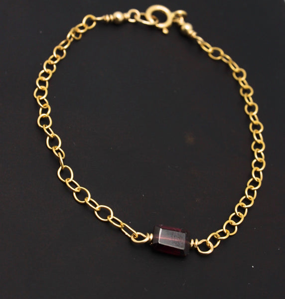 Cubist Collection:  Garnet Bracelet