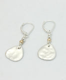 Fine Silver Oval Nugget Earrings