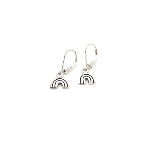 Fine Silver Rainbow Earrings