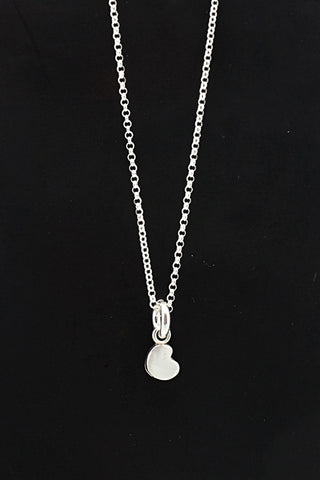 HEART Collection:  Petite Fine silver Heart Necklace