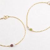 Duo Birthstone Bracelet - Gold