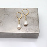 Fresh water pearl & Gold Bead Bracelet