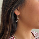 ADORE Silver Heart Earrings