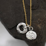 Alpine Collection:  2 Boulder Charm Necklace