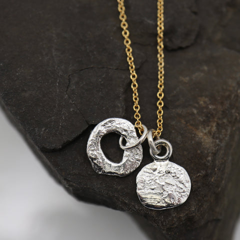 Alpine Collection:  2 Boulder Charm Necklace