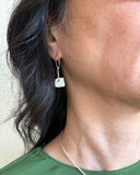 Alpine Collection:  Boulder Cube Silver Earrings