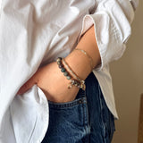 Helix Collection: Red Apatite & Ruby Kyanite Stretch Bracelet