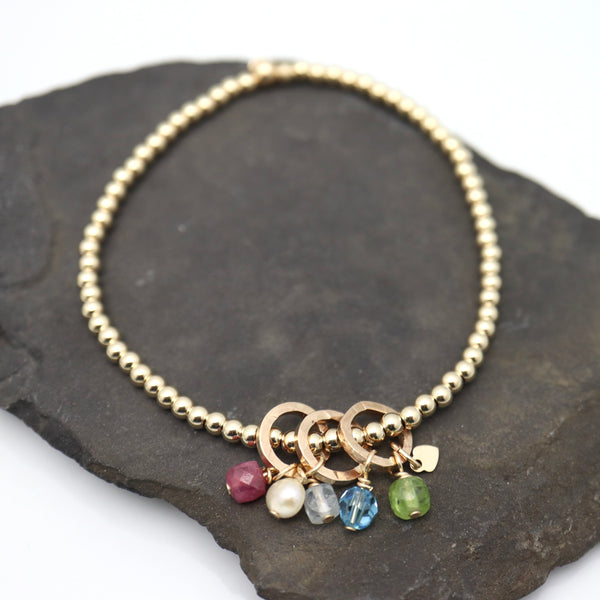 GOLD Birthstone Friendship Bracelets