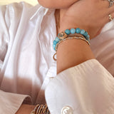 Helix Collection: Larimar Stretch Bracelet