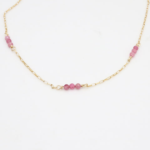 Lani Collection - Makena Pink Tourmaline Necklace