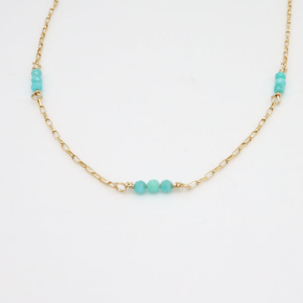 Lani Collection - Makena Amazonite Necklace