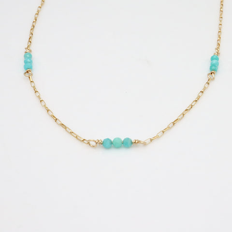 Lani Collection - Makena Amazonite Necklace