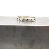 Sterling Silver 3mm Personalized Ring