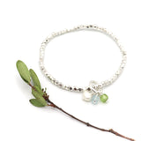 SILVER Birthstone Friendship Necklace