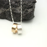ERSA Cylinder Necklace - Silver Chain