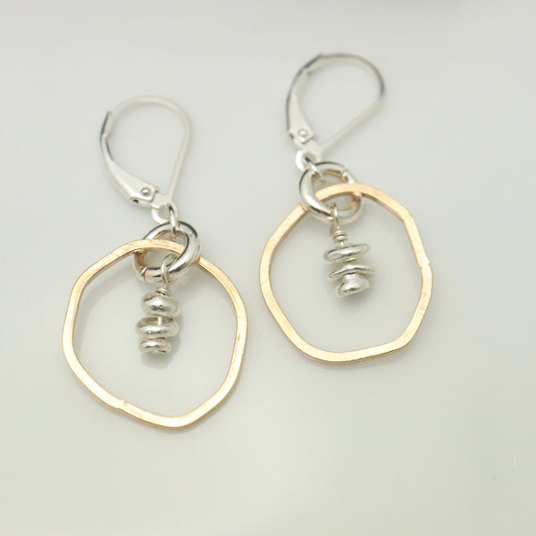 ERSA Collection:  Mid Gold Oval Hoops