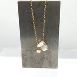 ERSA Cylinder Necklace - Gold chain