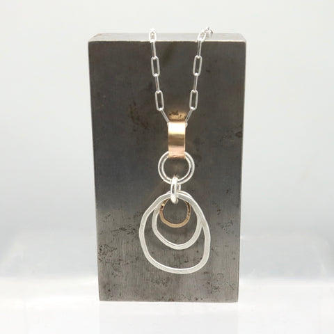 ERSA Mixed Metal Long Necklace