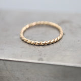 ERSA Gold Filled Twist Ring