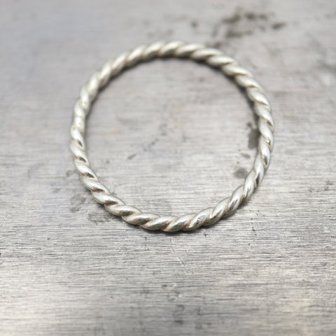 ERSA Sterling Silver Twist Ring