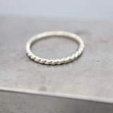 ERSA Sterling Silver Twist Ring