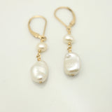 Keshi & Fresh Water Pearl Drop Earrings