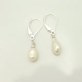 Baroque Pearl & Silver Earrings