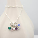 SILVER Birthstone Friendship Necklace