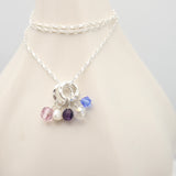 SILVER Birthstone Friendship Necklace