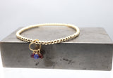 Gold Heart Birthstone Friendship Bracelet