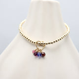 Gold Heart Birthstone Friendship Bracelet