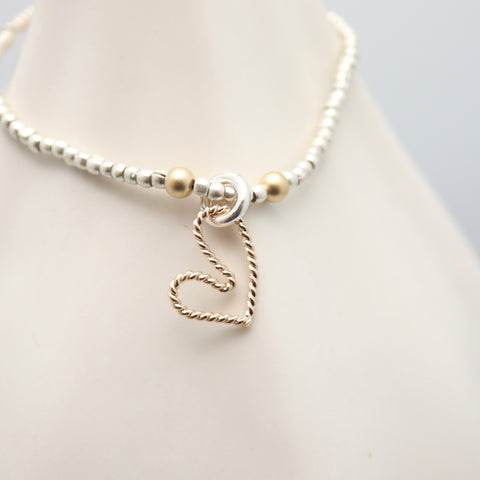 ADORE Gold Heart Stretch Bracelet