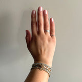 Dainty Hammered Silver Ring