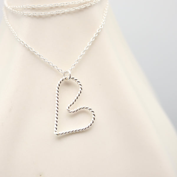 ADORE Silver Heart Necklace