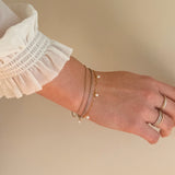 Cascade Pearl Drop Bracelet - Gold