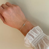 Duo Birthstone Bracelet - Silver