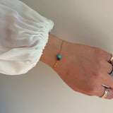 Duo Birthstone Bracelet - Gold
