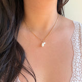 HERA Freeform Keshi Pearl Gold  Necklace