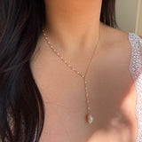 Veil Pearl Necklace - Gold